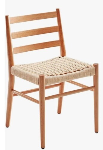 George Oliver Woven Rope Seat with Sturdy Metal Frame, Mid Century Modern Dining Room Chair New in Box $299