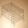 DHP Gray/ White Full over full Bunk Bed (2 Boxes) New In Box $699 - 2