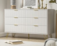 Mercer41 Sybrand 6 - Drawer Dresser in White New in Box $499