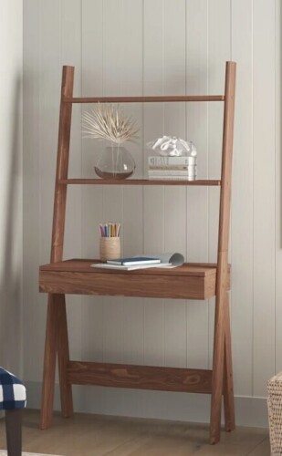 Sand & Stable Sessimore 33" W Manufactured Wood Leaning Ladder Desk New in Box $399