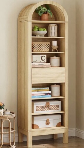 Latitude Run 72.4" H Bookshelf With Drawer And 7-Tier Open Shelves $299