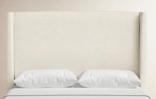 Joss & Main King Size Tilly Upholstered Bed in Cream New in Box $699