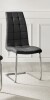 East Urban Home Eubanks Luxury Faux Leather Chrome Metal Leg Cantilever Dining Chair New in Box $399