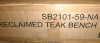 Canora Gray Bedwell Teak Outdoor Bench New in Box $599 - 2