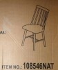 Coaster Middleton Brown Solid Wood Dining Side Chair New in Box $299 - 2