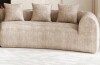 Ivy Bronx Boneless Modern Curved Sofa Oversized Compression Sofa in Light Brown New $1499