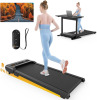 HiFast Walking Pad, Under Desk Treadmill with Incline, 300 Lbs Capacity Portable Treadmills for Home Office, 2 in 1 Mini Desk Treadmill with Remote Control, LED Display Black (Black) New in Box $499