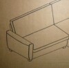 DHP Noah Armless Loveseat With built-in twin memory foam mattress New in Box $599 - 2