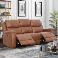 Latitude Run Emony 81.6" Wide Vegan Leather Manual Reclining Sofa New in Box $1499