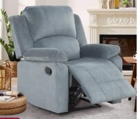 Latitude Run Nikodemos 34.8" Wide Contemporary Breathable Skin Friendly Microfiber Fabric Soft Padded Manual Recliner Chair New in Box $699