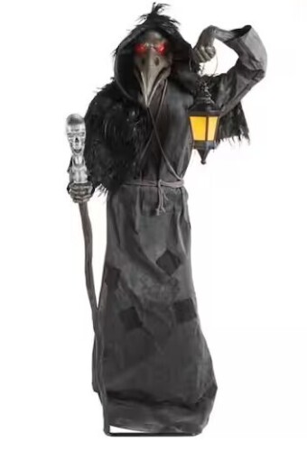 Home Accents Holiday 6.5 FT Grave & Bones Animated LED Raven New in Box $399