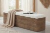 August Grove 63" Upholstered End of Bed Storage Bench New in Box $399