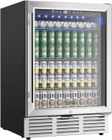 EUHOMY 24" Beverage Refrigerator, 180 Can Built-in Beverage Cooler, Under Counter Beer Fridge with Glass Door for Soda, Water, Wine, New in Box $699