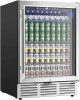 EUHOMY 24" Beverage Refrigerator, 180 Can Built-in Beverage Cooler, Under Counter Beer Fridge with Glass Door for Soda, Water, Wine, New in Box $699