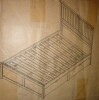 Lark Manor Adainville 50" H Modern Queen Size Solid Wood Bed with 2 Storage Drawers, Espresso, New in Box $399 - 2