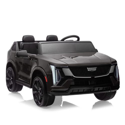 GarveeLife 24V Ride On Car, Licensed Cadillac Battery Powered Electric Vehicle w/Remote Control, 2 Seater, 4-Wheel Shock Absorbers, Smooth Start, Music, LED Lights, Black, New in Box $499