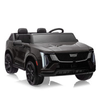 GarveeLife 24V Ride On Car, Licensed Cadillac Battery Powered Electric Vehicle w/Remote Control, 2 Seater, 4-Wheel Shock Absorbers, Smooth Start, Music, LED Lights, Black, New in Box $499