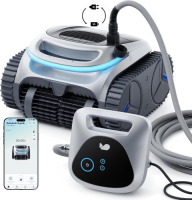 BUBLUE C20H Gen2 AI Smart Navigation Robotic Pool Vacuum for Inground Pools, Corded & Cordless Hybrid Pool Cleaner Robot with Smart Navigation, APP, Cleaning Floor/Wall/Shallow for Pool Up to 1615 Sq.Ft, $1,699