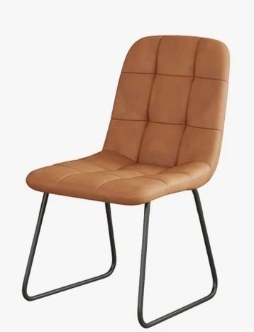 Williston Forge Modern Kitchen Dining Chair, Upholstered Side Chair in Brown New in Box $299