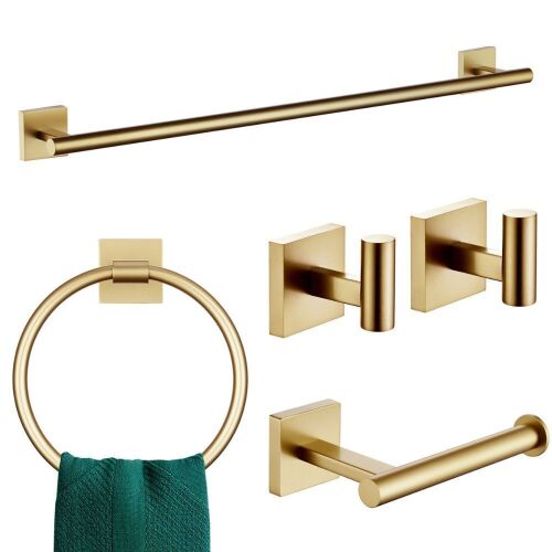 KOKOSIRI 5 - Piece Bathroom Hardware Set B17Aa5-BG New In Box $99