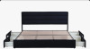 Latitude Run Brezzy Upholstered Storage Bed with Wingback, King Size, Black, New in Box $599