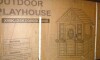 AiKidKit Kids Outdoor Playhouse, Wooden Playhouse with Play Kitchen, Working Doorbell, Backyard Country Style, Gray & Beige, New in Box $499 - 2