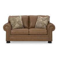 Ashley Furniture. ASL-5760435 Carianna Caramel Leather 74" Loveseat New in Box $1799
