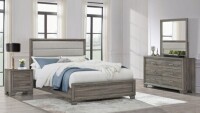 Coaster Wright 4-piece Cal King Bedroom Set Brown Oak (5 Boxes) Includes Cal King Bed, Dresser with Mirror and Nightstand New in Box $1999