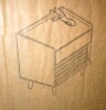George Oliver Allysyn 19.69'' W 2-Drawer Nightstand with LED Lights and Power Outlets New In Box $299 - 2