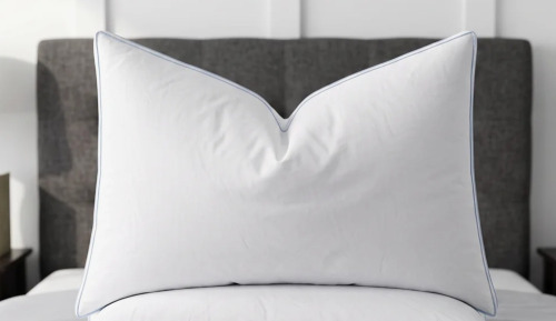 Red Barrel Studio&reg; Standard Size Luxury Thick Side Goose Feather Pillows With Cotton Cover, Plush Support Medium Pillow New In Box
