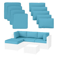 Ebern Designs Wynee 9Pcs Outdoor Cushions Patio Sectional Cushions Replacement Set New In Box $299