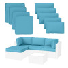Ebern Designs Wynee 9Pcs Outdoor Cushions Patio Sectional Cushions Replacement Set New In Box $299