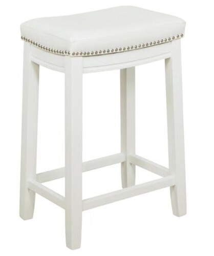 Linon Claridge White Bar Stool New In Box $299
