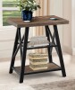 17 Stories Stokesvale Tall End Table Nightstand with 2 USB Ports, 2 Power Outlets, and 2 Storage Shelves New In Box $299