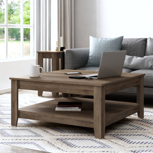 Lark Manor Weddel Basilico Coffee Table with Storage $399