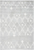 SAFAVIEH Berber Shag Collection Area Rug - 5'1" x 7'6", Light Grey & Cream, Moroccan Design, Non-Shedding & Easy Care, 1.2-inch Thick Ideal for High Traffic Areas in Living Room, Bedroom New $299