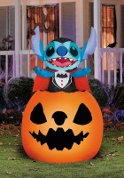 Gemmy 5 ft. Animated Rising Vampire Stitch Inflatable in Pumpkin &ndash; Lighted Airblown Disney Halloween Blow Up Outdoor Yard Decoration New In Box $199