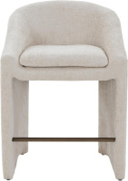 SAFAVIEH Couture Collection Kagan Cream Chenille 27-inch Seat Height Counter Stool New In Box $599