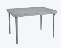 COSCO 3'8" x 2'8" Rectangle Wood Folding Dining Table in Gray Woodgrain, New in Box $399