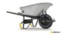 Gorilla 6 cu. ft. PRO Heavy-Duty Steel Tub Wheelbarrow, Steel Braces and Handles, Easy Pivot/Dump Design, 16 in. Pneumatic Wheel New Handle Sold Separately $299