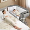 Suteck Baby Bassinet And Bedside Sleeper For Baby, 7 Height Adjustable Bedside Bassinet With Wheels New In Box $299