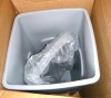Rubbermaid Commercial RCP2143862 23 gal Universal Plastic Square Trash Can with Swing Lid Gray New In Box $299 - 2
