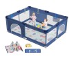 CoziBB Baby Playpen with Mat, 71" &times; 59" Extra Large Playpen for Toddler, Baby Playard with Breathable Mesh, Fence Play & Sleep Area for Indoor & Outdoor New in Box $299