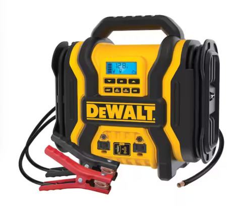 Dewalt 2000-Peak Amp Portable Jump Starter with Digital Compressor, USB and AC Power Bank - DXAEPS14 $399