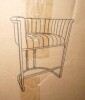 Red Barrel Studio&reg; 26" Counter Height Bar Stool Barrel Counter Stool With Backrest, Off White PU Leather Metal New In Box $399 - 2