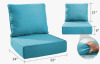 Latitude Run&reg; Allo 24"X22"X6" Patio Thick Back/Seat Cushion Set - Deep Seat Indoor/Outdoor Water & Fade Resistant New In Box $199