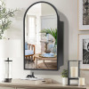 Movo Arched Black Medicine Cabinet with Mirror 16 x30 Inch | Metal Framed Bathroom Mirror Medicine Cabinet Wall Mounted, Recessed Medicine Cabinets for Bathroom with 2 Removable Shelves New In Box $299