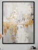 Mercer41 Golden Sunshine Through The Mist - Abstract Wall Art Living Room, 36" x 46" New In Box $299