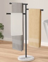 KES Freestanding Towel Stand 3 Bath Towel Racks with Weighted Marble Base SUS304 Stainless Steel BTH438WF-BZ New In Box $299