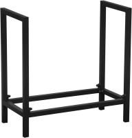 Ucared Firewood Rack Log Rack 24 Inch Indoor/Outdoor Fire Wood Storage Black Steel Firewood Log Holder New In Box $89